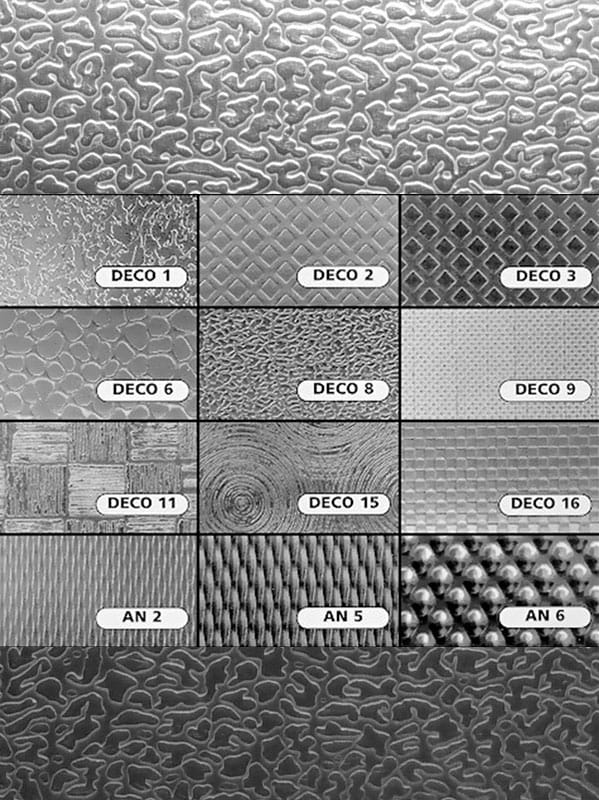 Декорированные нержавеющие листы